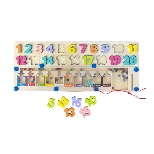 Wooden Multifunctional Numeric Board with Magnet Game