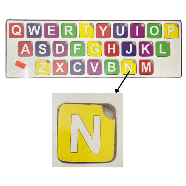 Wooden Qwerty Keyboard