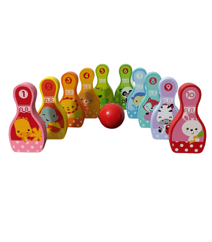 Bowling Game - Wooden Flat Model