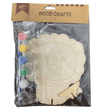 Wood Craft Kit with Paint and Brush