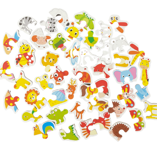 Wooden Jigsaw Puzzle box - Animal Theme