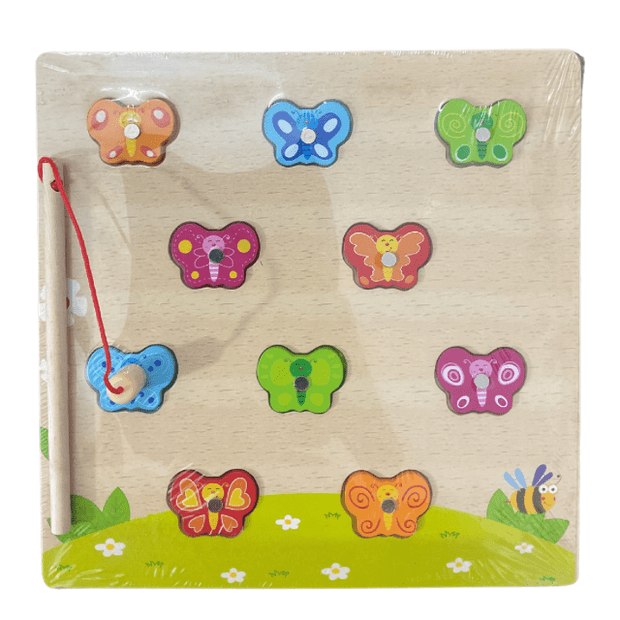 Wooden Insects Memory Fishing Game