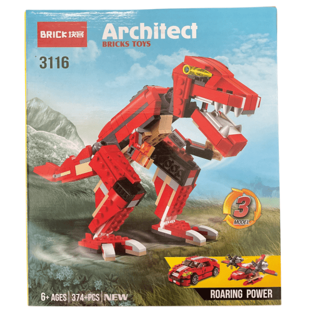 3 in 1 Architect Lego Blocks - 374 Pcs