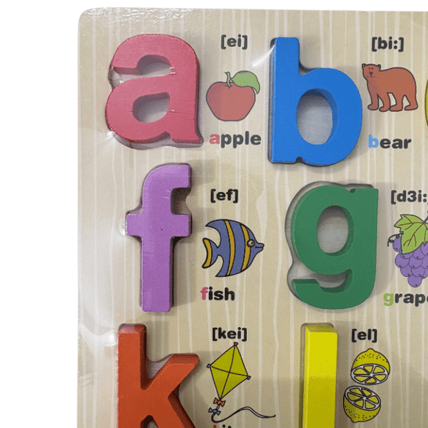 Wooden Alphabets board with Names - Small Letter