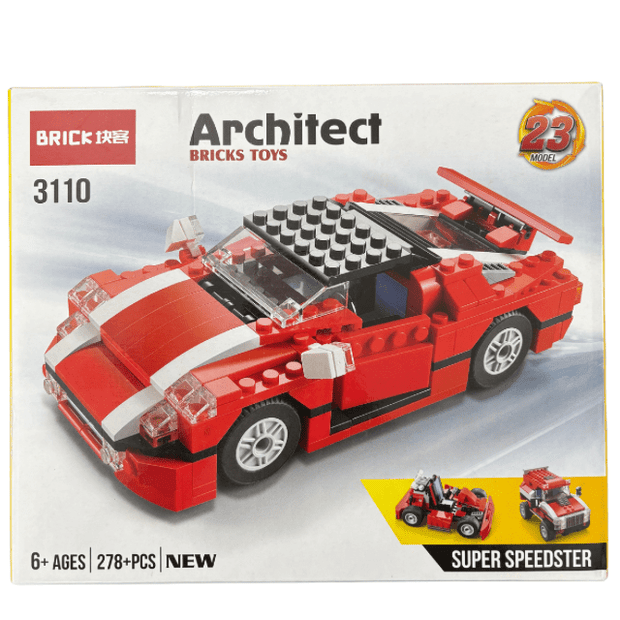 Brick Architect Super Speedster Toys 23 Models- 278 Pcs