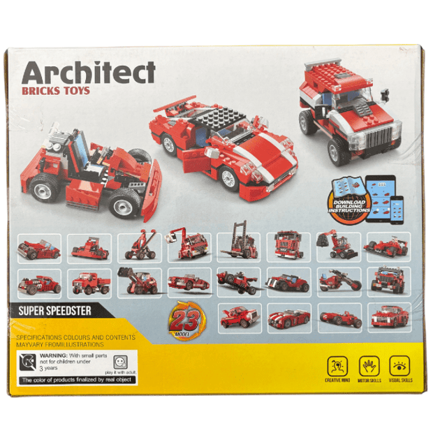 Brick Architect Super Speedster Toys 23 Models- 278 Pcs