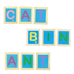 Wooden Alphabet Flash Card