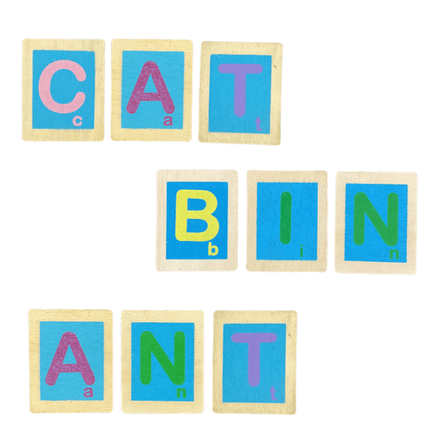 Wooden Alphabet Flash Card