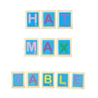 Wooden Alphabet Flash Card