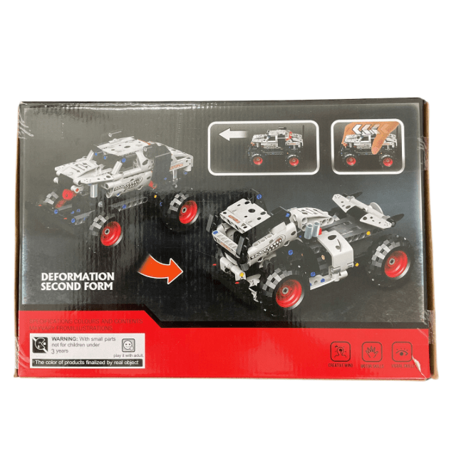 2 in 1 Tech Bricks Jeep - 243 Pcs Pullback