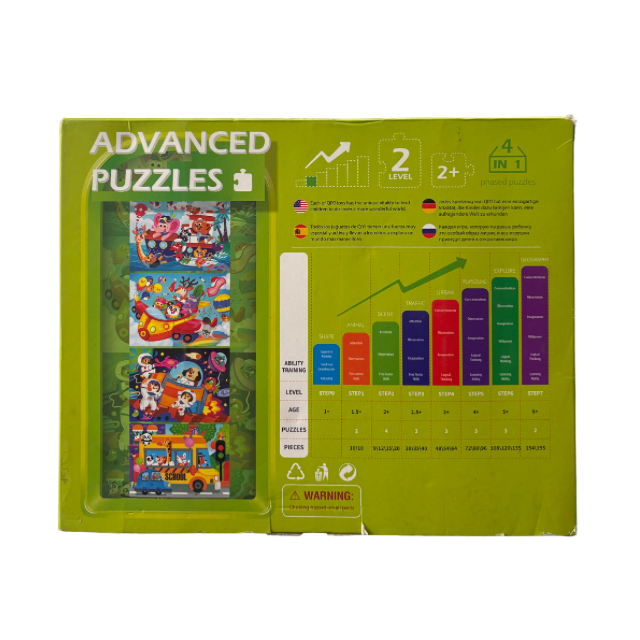 4 in 1 Advanced Jigsaw Puzzle - Level 2