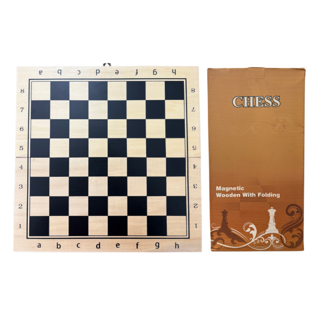 Premium Wooden Magnetic Chess Board - Foldable