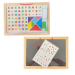 Wooden Multipurpose Magnetic and chalk Board with Marker- Large