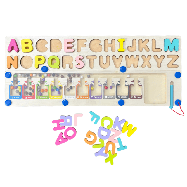 Wooden Multifunctional Numeric Letter with Magnet Game Board