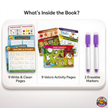 Aegle Toys Busy Binder Book for Toddlers - Interactive Preschool Learning Toy