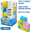 Soft Infant Building Blocks — 12-Piece Baby Stacking Set